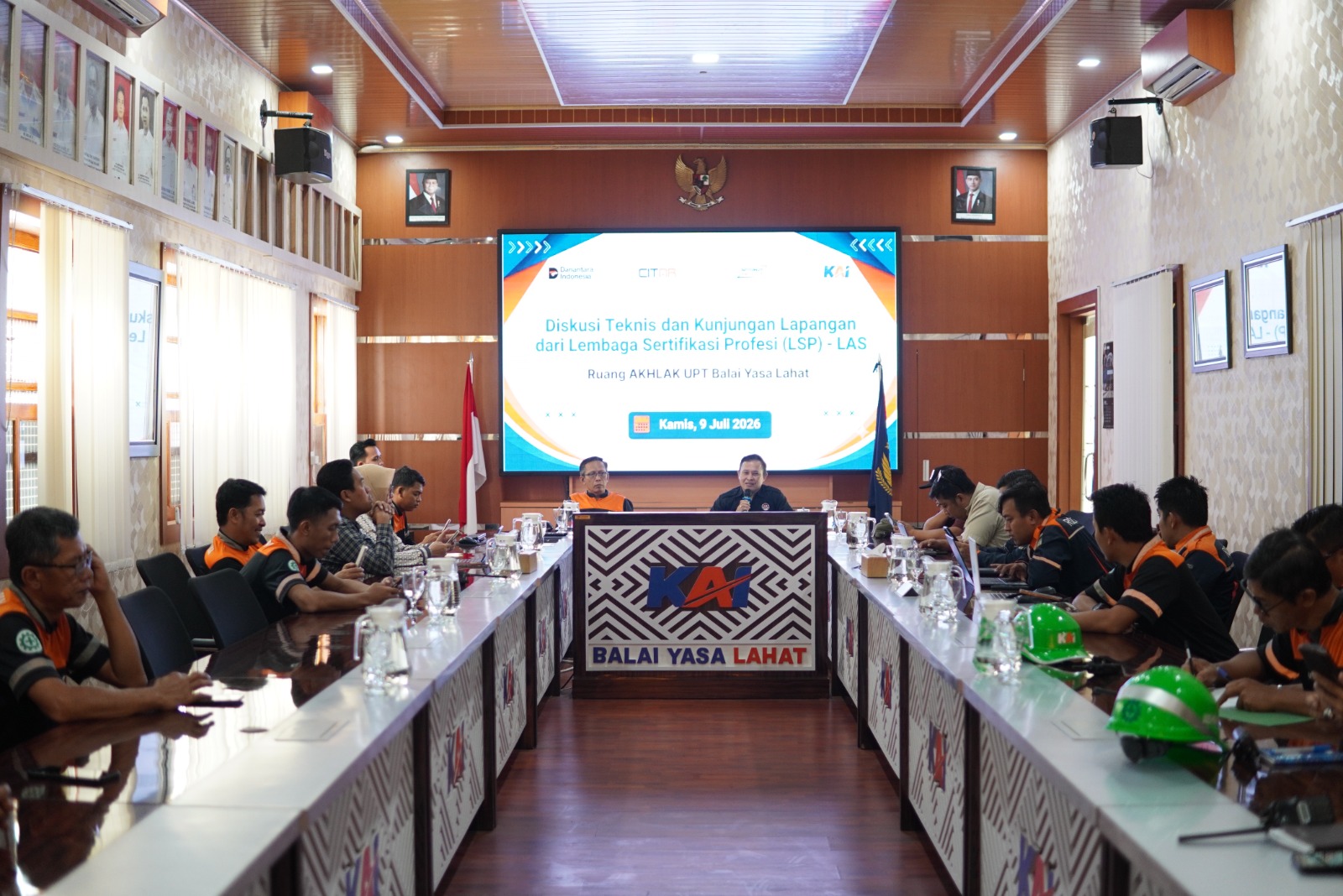 Diskusi Teknis dan Kunjungan Lapangan dari Lembaga Sertifikasi Profesi (LSP) - LAS 